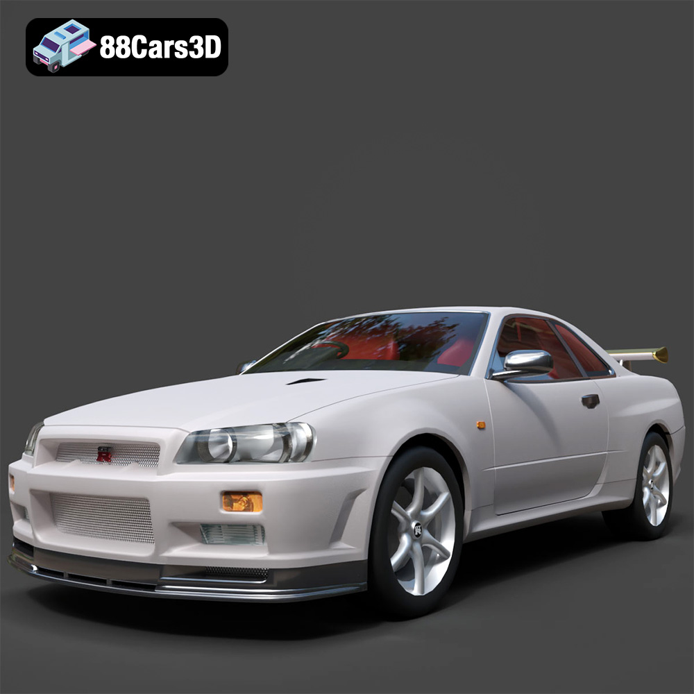 Nissan Skyline R34 2002 3D Model
