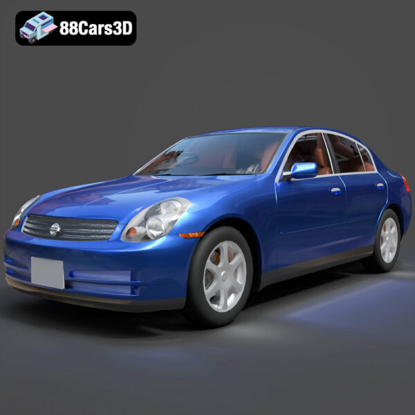 Nissan Skyline V35 2001 3D Model - Main Image Nissan Skyline V35 2001 3D Model