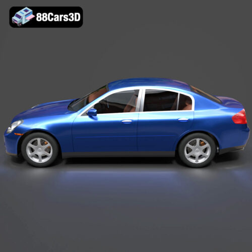 Nissan Skyline V35 2001 3D Model - Gallery Image 3 Nissan Skyline V35 2001 3D Model