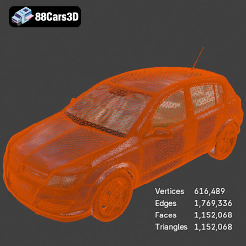 Opel Astra H 2006 3D Model