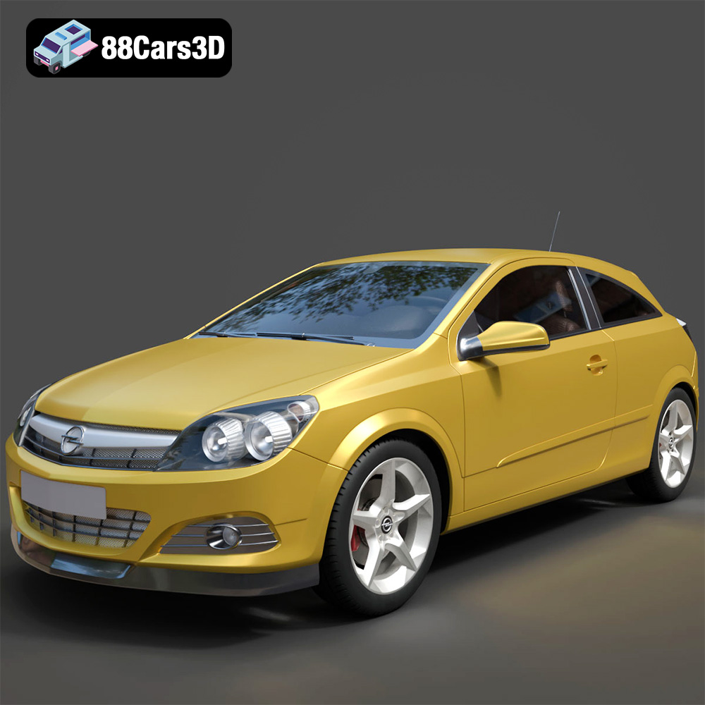 Opel Astra H GTC 3D Model
