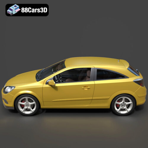 Opel Astra H GTC 3D Model - Gallery Image 1 Opel Astra H GTC 3D Model