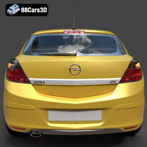 Opel Astra H GTC 3D Model - Gallery Image 2 Opel Astra H GTC 3D Model