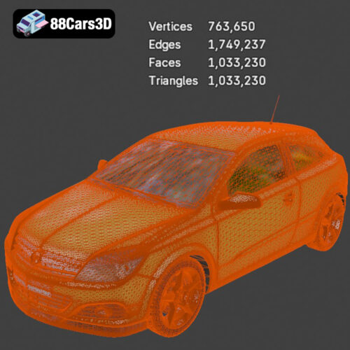 Opel Astra H GTC 3D Model - Gallery Image 7 Opel Astra H GTC 3D Model