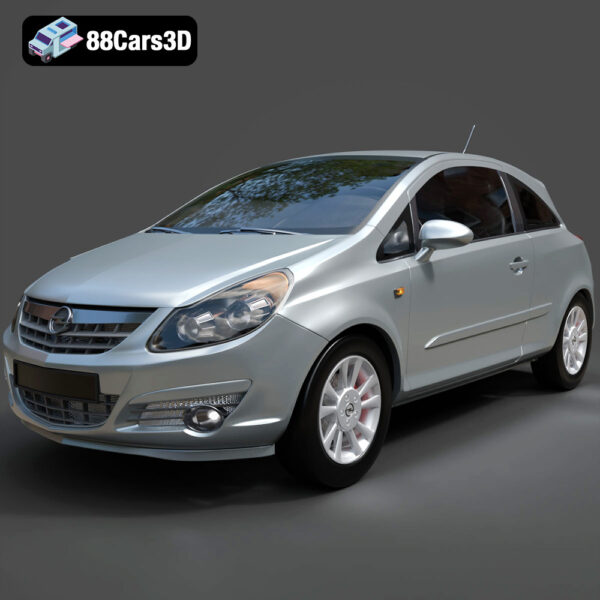 Opel Corsa 2007 3D Model