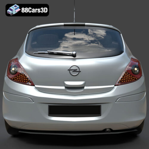 Opel Corsa 2007 3D Model