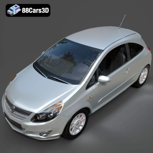 Opel Corsa 2007 3D Model