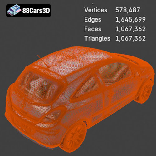 Opel Corsa 2007 3D Model