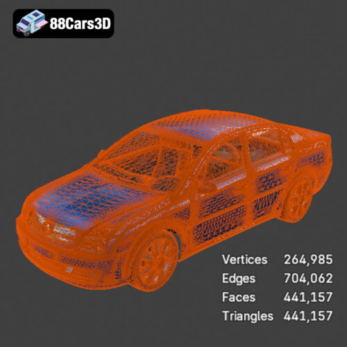 Opel Vectra C 2002 3D Model