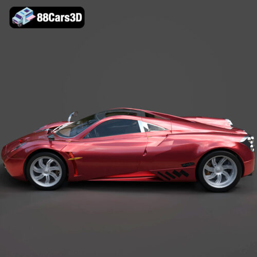 Pagani Huayra 2012 3D Model - Gallery Image 2 Pagani Huayra 2012 3D Model