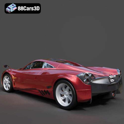 Pagani Huayra 2012 3D Model - Gallery Image 1 Pagani Huayra 2012 3D Model