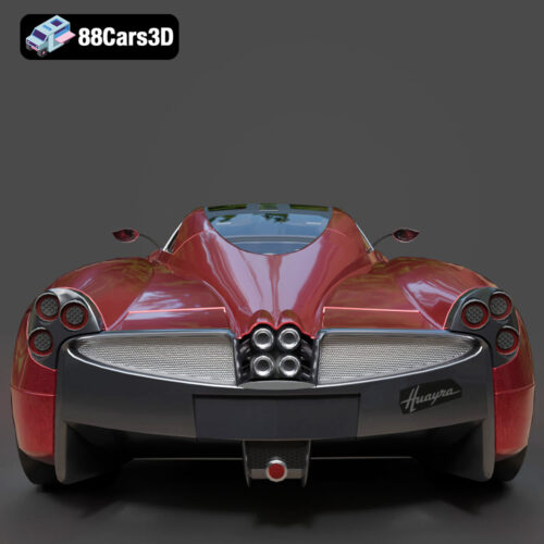 Pagani Huayra 2012 3D Model - Gallery Image 4 Pagani Huayra 2012 3D Model