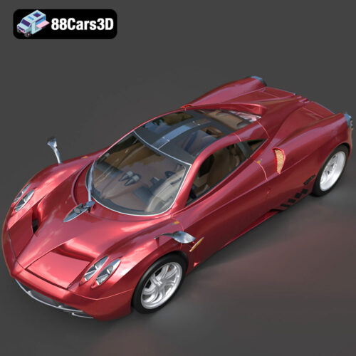 Pagani Huayra 2012 3D Model - Gallery Image 6 Pagani Huayra 2012 3D Model