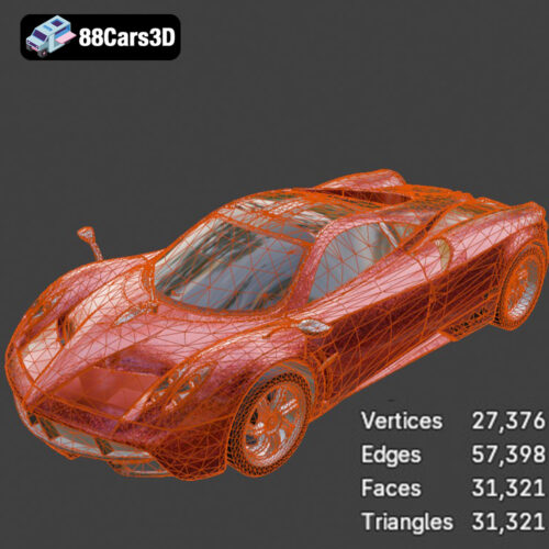 Pagani Huayra 2012 3D Model - Gallery Image 7 Pagani Huayra 2012 3D Model