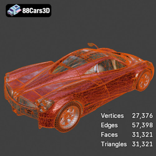 Pagani Huayra 2012 3D Model - Gallery Image 8 Pagani Huayra 2012 3D Model