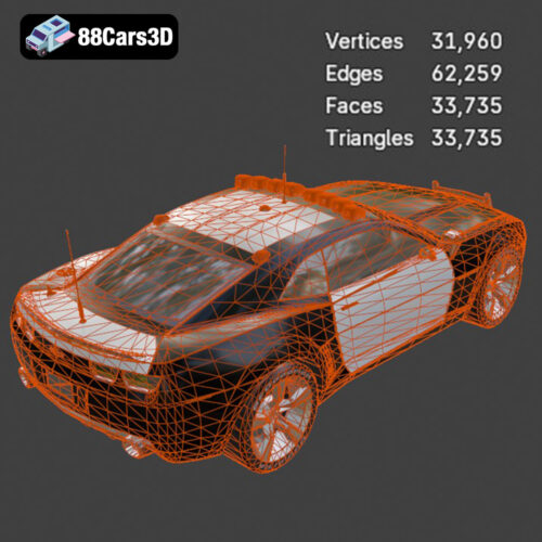 Chevrolet Camaro Patrol SUV 2025 3D Model