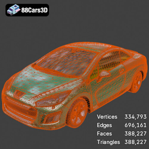 Peugeot 308 CC 2025 3D Model
