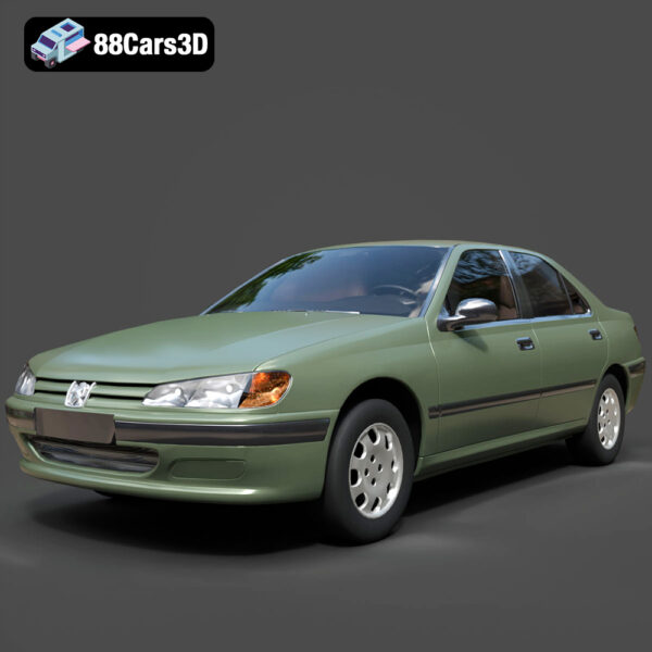 Peugeot 406 1996 3D Model