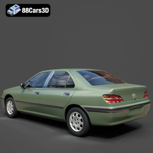 Peugeot 406 1996 3D Model - Gallery Image 2 Peugeot 406 1996 3D Model