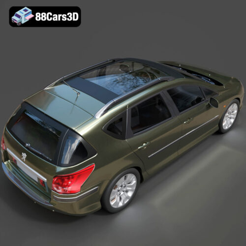 Peugeot 407 SW 3D Model