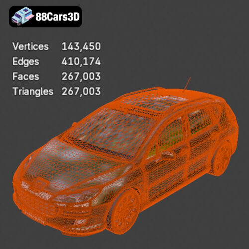 Peugeot 407 SW 3D Model