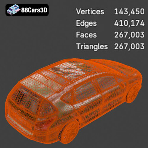 Peugeot 407 SW 3D Model