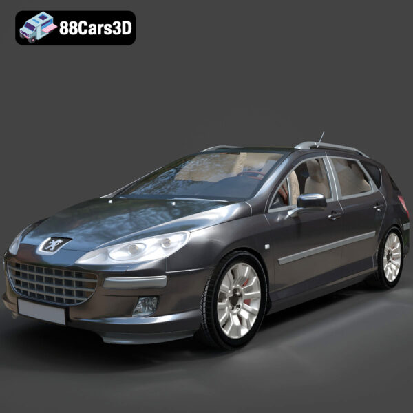Peugeot 407 SW 2007 3D Model