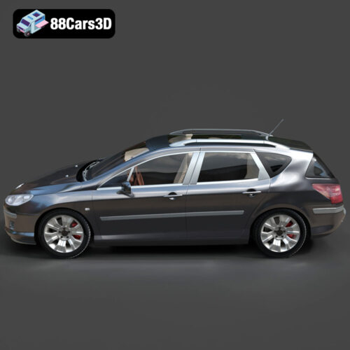 Peugeot 407 SW 2007 3D Model - Gallery Image 1 Peugeot 407 SW 2007 3D Model