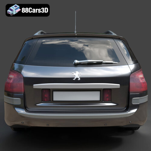 Peugeot 407 SW 2007 3D Model - Gallery Image 3 Peugeot 407 SW 2007 3D Model
