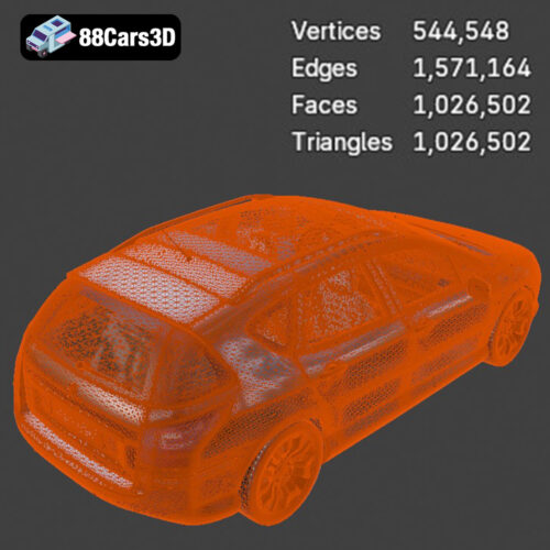 Peugeot 407 SW 2007 3D Model - Gallery Image 8 Peugeot 407 SW 2007 3D Model
