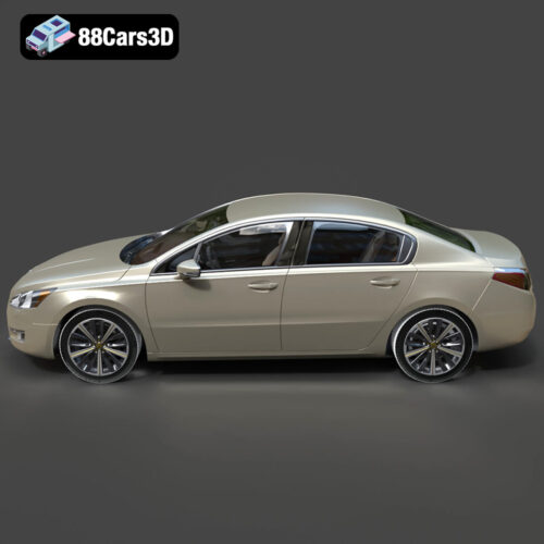 Peugeot 508 2011 3D Model - Gallery Image 1 Peugeot 508 2011 3D Model