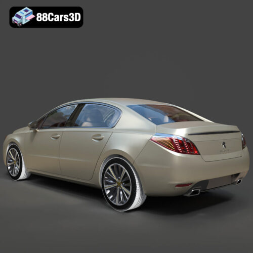 Peugeot 508 2011 3D Model - Gallery Image 2 Peugeot 508 2011 3D Model