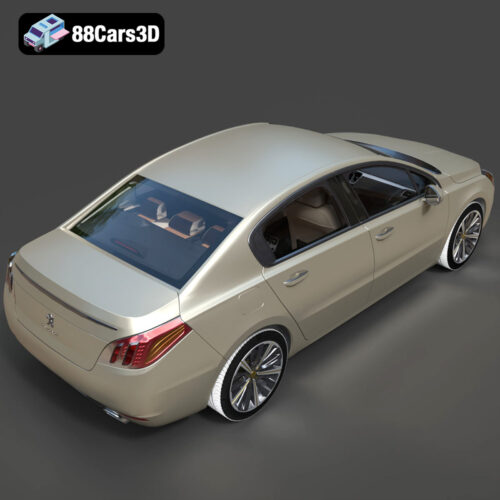 Peugeot 508 2011 3D Model - Gallery Image 3 Peugeot 508 2011 3D Model