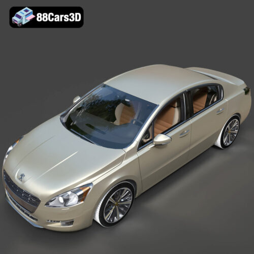 Peugeot 508 2011 3D Model - Gallery Image 6 Peugeot 508 2011 3D Model