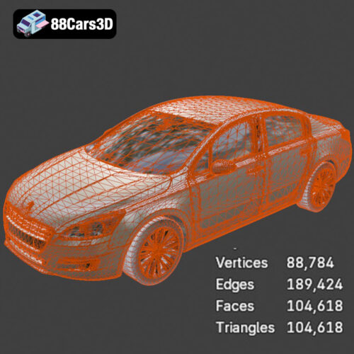 Peugeot 508 2011 3D Model - Gallery Image 7 Peugeot 508 2011 3D Model