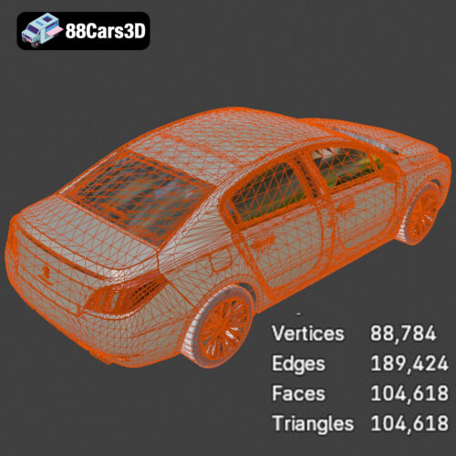 Peugeot 508 2011 3D Model - Gallery Image 8 Peugeot 508 2011 3D Model