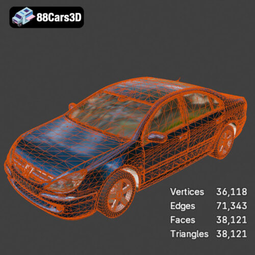 Peugeot 607 3D Model