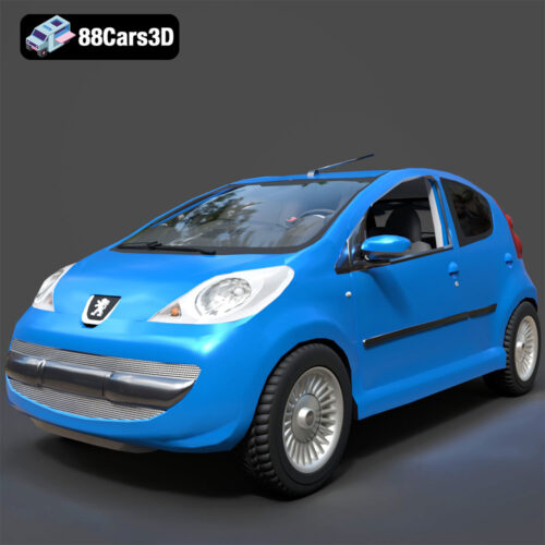 Peugeot 107 2005 3D Model - Main Image Peugeot 107 2005 3D Model