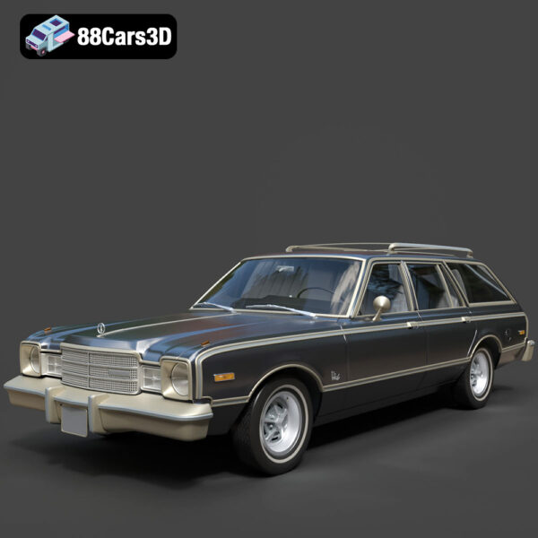 Plymouth Volare Wagon 1976 3D Model