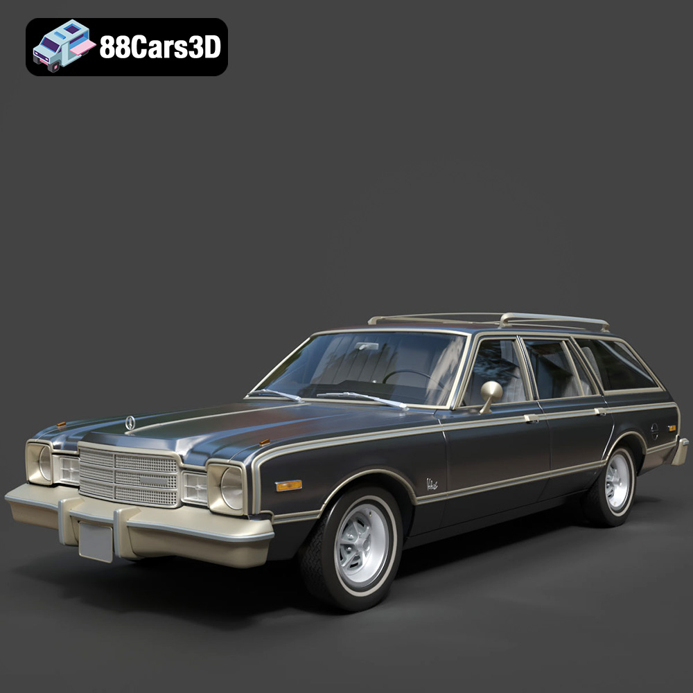 Plymouth Volare Wagon 1976 3D Model