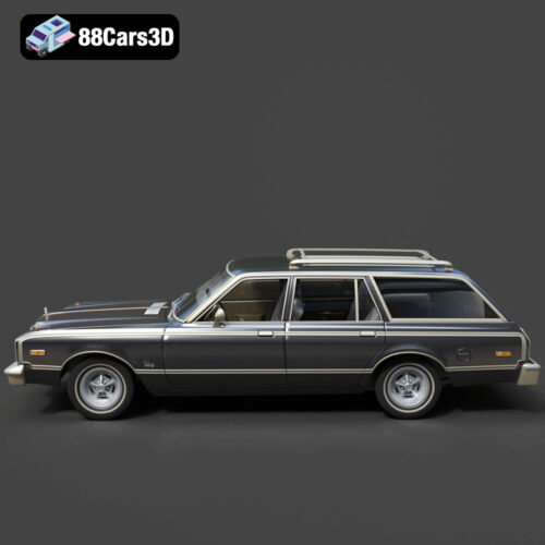 Plymouth Volare Wagon 1976 3D Model