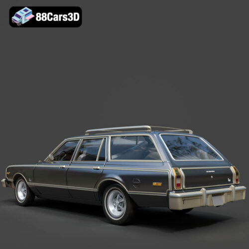 Plymouth Volare Wagon 1976 3D Model