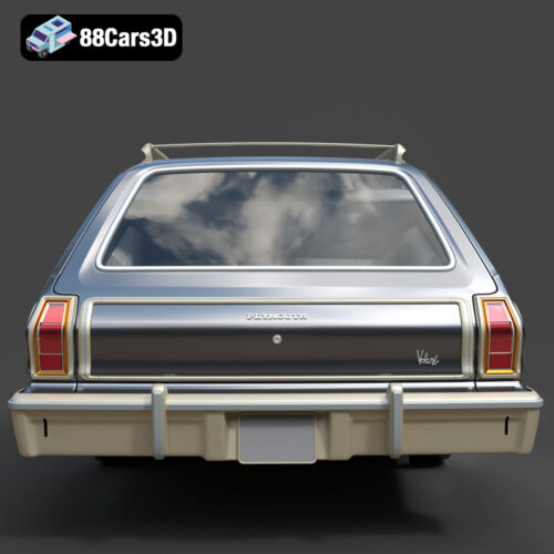 Plymouth Volare Wagon 1976 3D Model