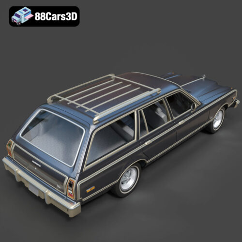 Plymouth Volare Wagon 1976 3D Model