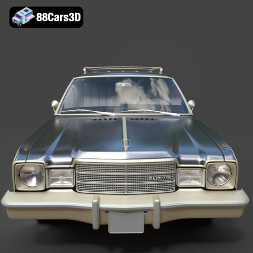 Plymouth Volare Wagon 1976 3D Model