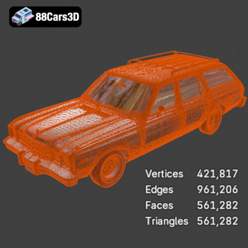 Plymouth Volare Wagon 1976 3D Model
