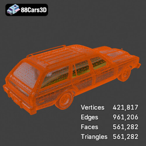 Plymouth Volare Wagon 1976 3D Model