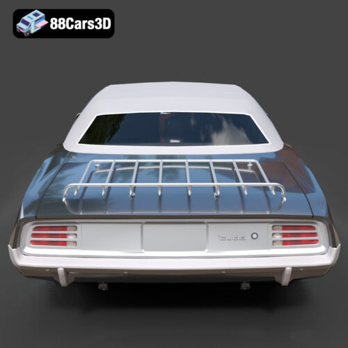 Plymouth Cuda Cabrio 1970 3D Model