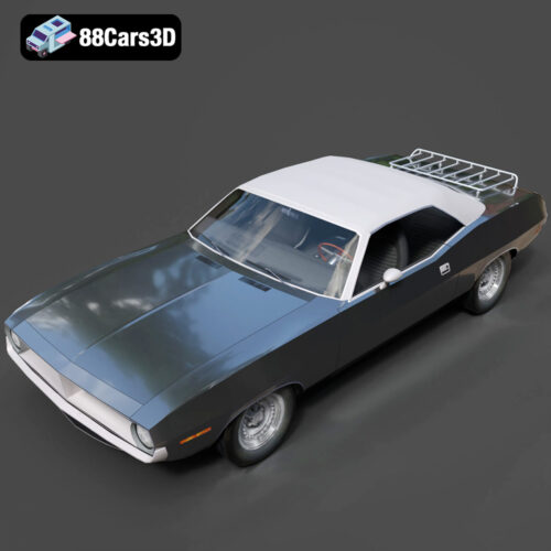 Plymouth Cuda Cabrio 1970 3D Model