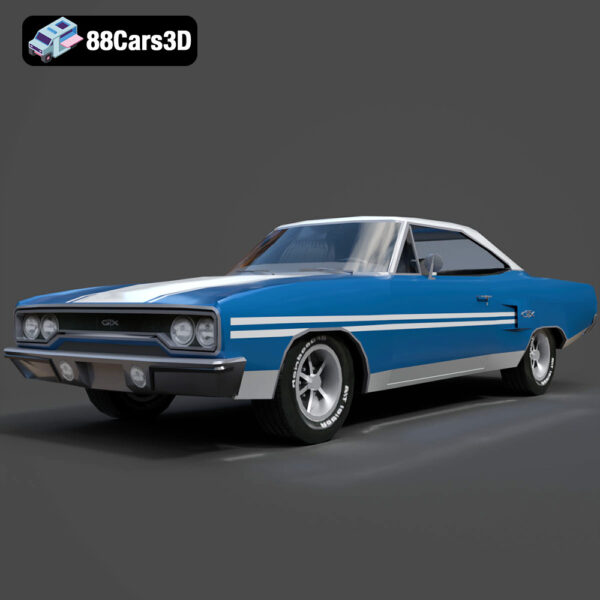 Plymouth GTX 1970 3D Model - Main Image Plymouth GTX 1970 3D Model